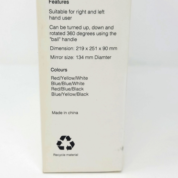 New in Box NIB RCube Ball Desk Mirror blue/blue/white Nordstrom Artsy Eclectic - Picture 11 of 12